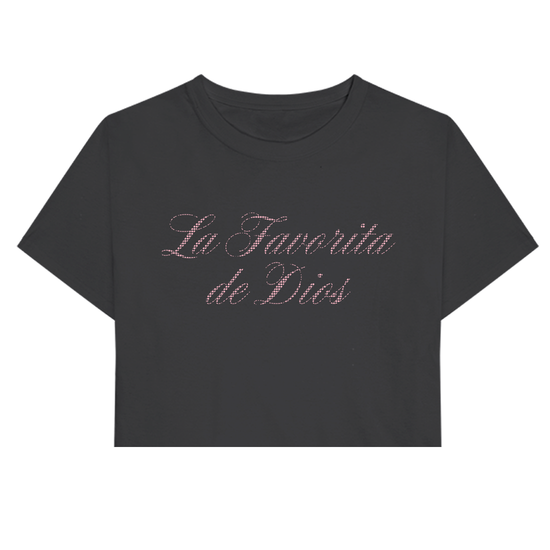 Kali Uchis - La Favorita De Dios Rhinestone Embellished Crop Top