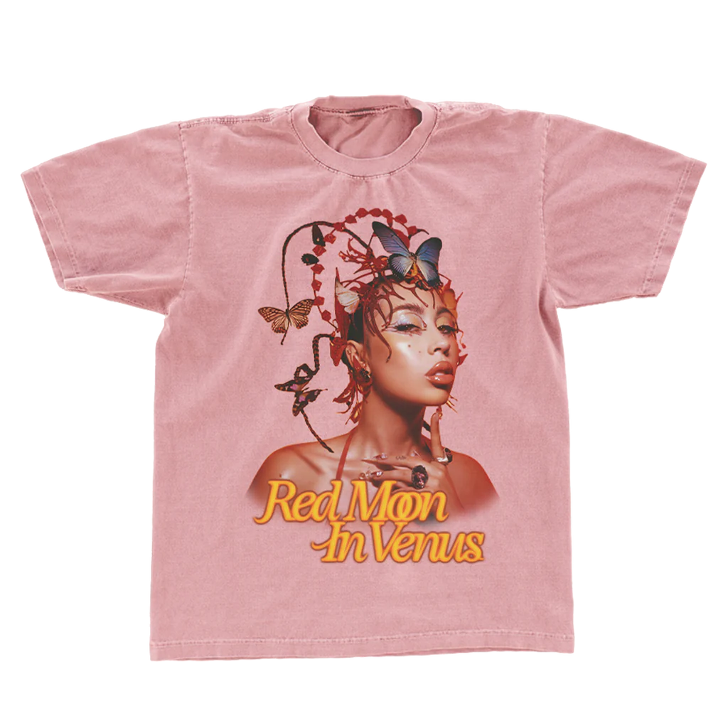 Kali Uchis - Pink Red Moon in Venus Anniversary T-Shirt