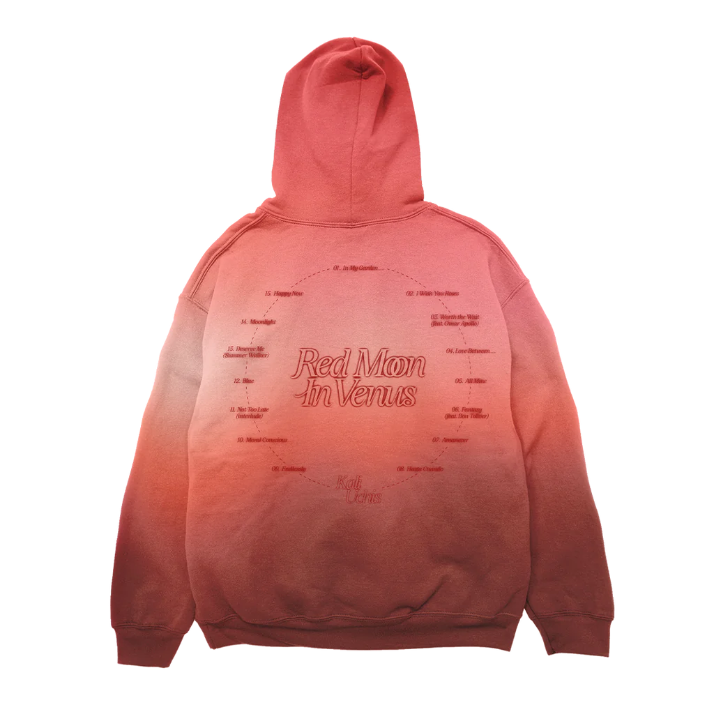 Kali Uchis - Ombre Red Moon in Venus Anniversary Hoodie