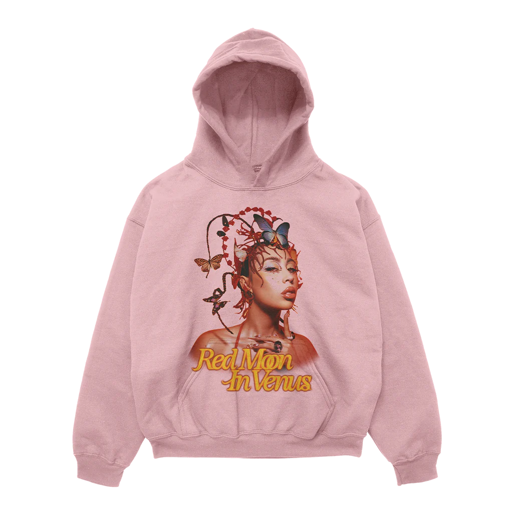 Crimson pink hoodie top