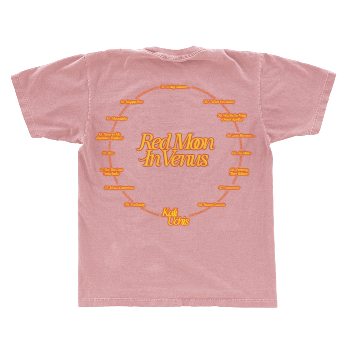 Kali Uchis - Pink Red Moon in Venus Anniversary T-Shirt