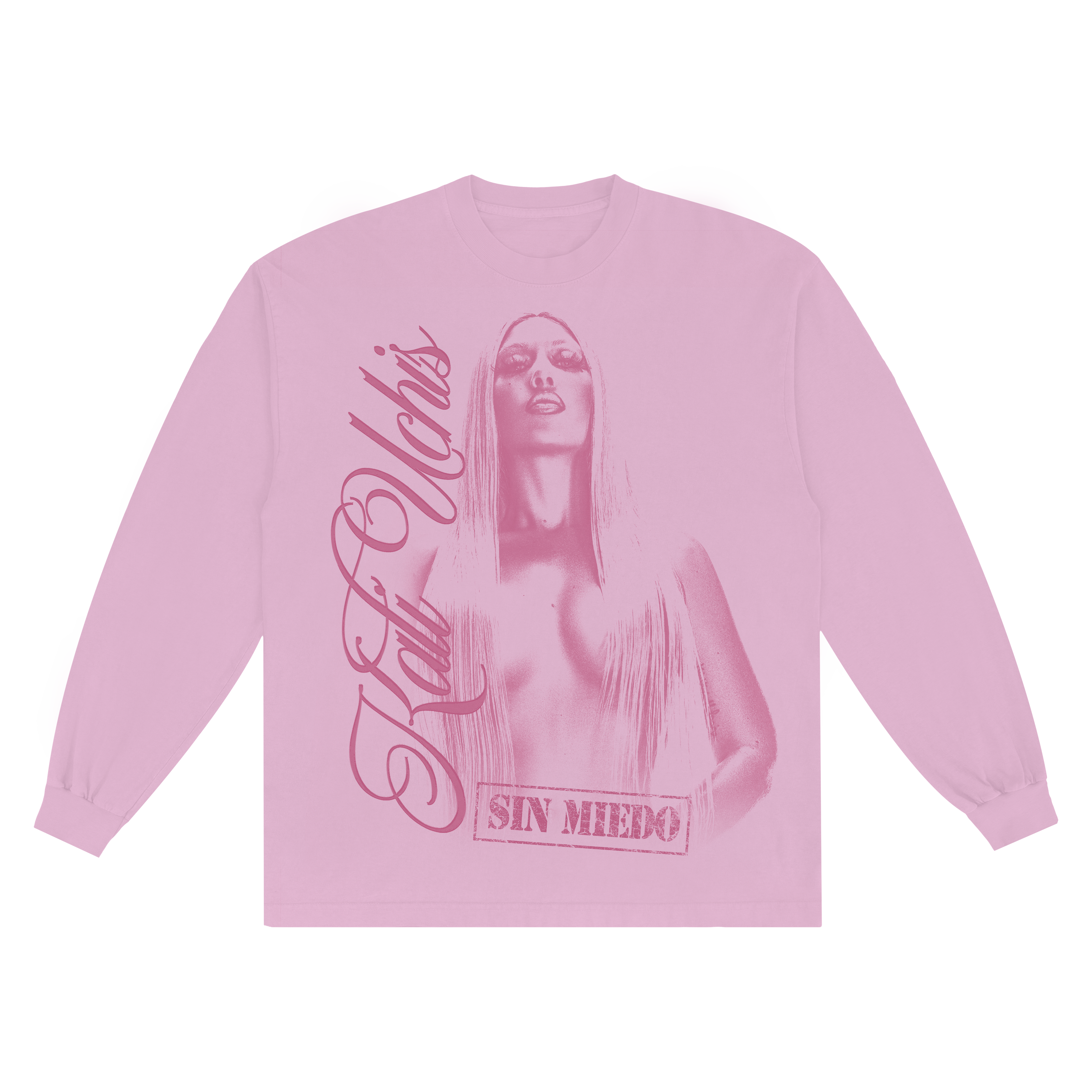 Kali Uchis - Sin Miedo Anniversary Pink Long Sleeve Tee