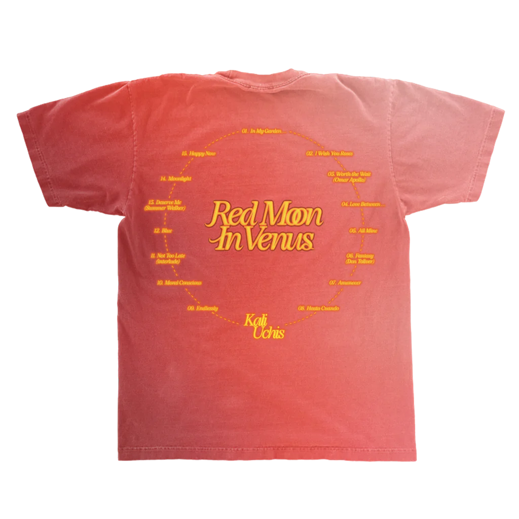 Kali Uchis - Ombre Red Moon in Venus Anniversary T-Shirt