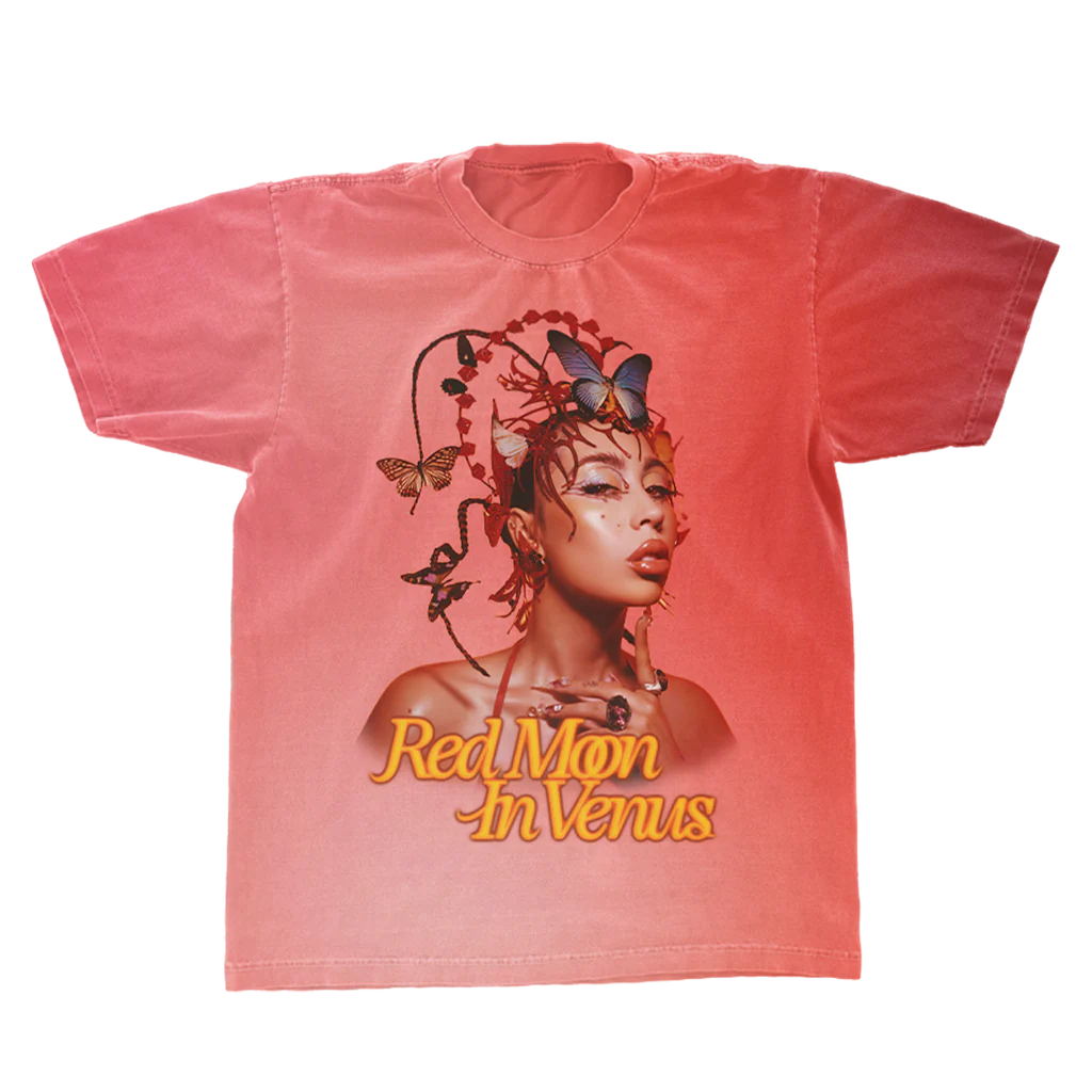 Kali Uchis - Ombre Red Moon in Venus Anniversary T-Shirt