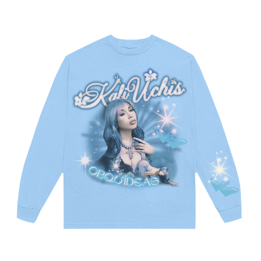Kali Uchis - Blue Orquídeas Long-Sleeve T-Shirt